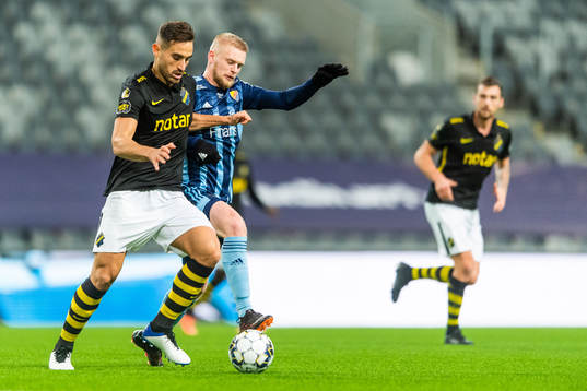 s Sotirios Papagiannopoulos och Djurgårdens Kalle Holmberg