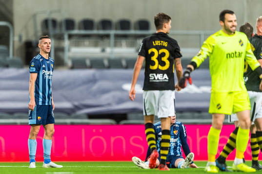 Djurgårdens Haris Radetinac deppar