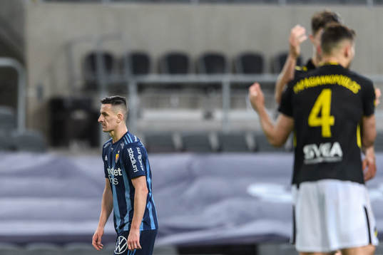 Djurgårdens Haris Radetinac deppar