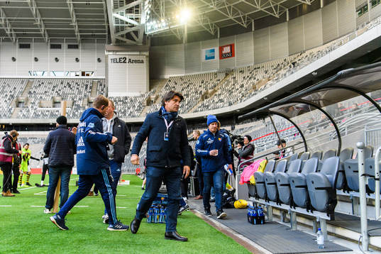 Djurgårdens sportchef Bosse Andersson och tränare Thomas