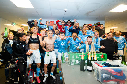 I denna handout bild från Malmö FF syns Malmö FFs