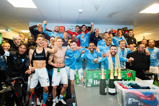 I denna handout bild från Malmö FF syns Malmö FFs