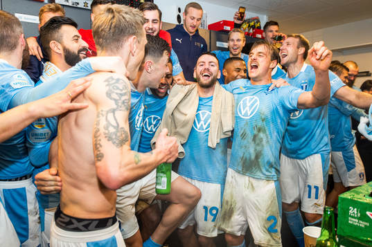 I denna handout bild från Malmö FF syns Malmö FFs Erdal