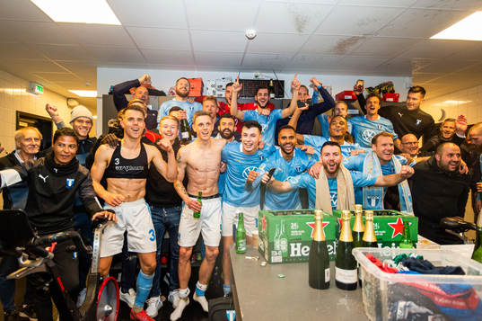 I denna handout bild från Malmö FF syns Malmö FFs
