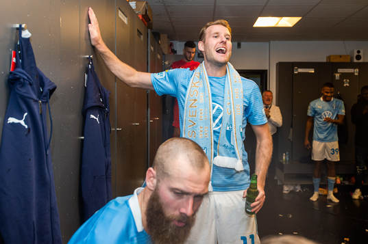 I denna handout bild från Malmö FF syns Malmö FFs Ola