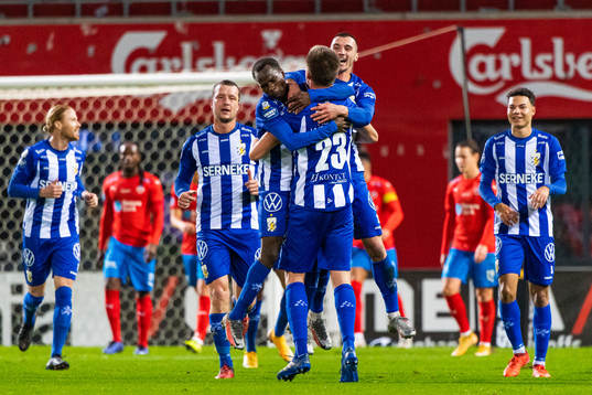 IFK Göteborg Emil Holm jublar med lagkamrater