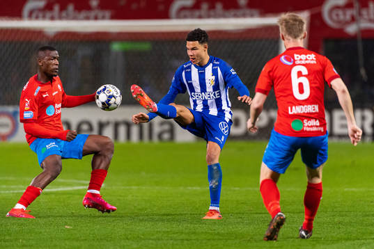 Helsingborgs Alhaji Gero och IFK Göteborg Alexander Jallow