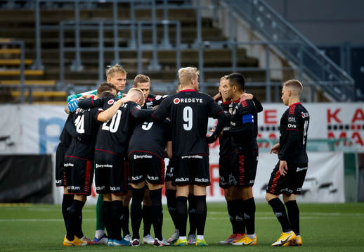 Kalmars målvakt Ole Söderberg, Carl Gustafsson och Geir