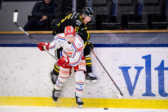 Timrås Filip Westerlund och Västerås Fredrik Johansson