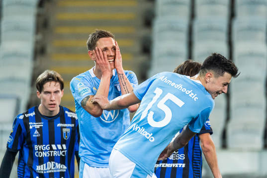 Malmö FFs  Sören Rieks deppar