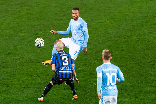 Malmö FFs  Isaac Kiese Thelin och Sirius Karl Larson
