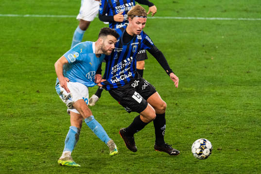 Malmö FFs Erdal Rakip och Sirius Noel Hansson