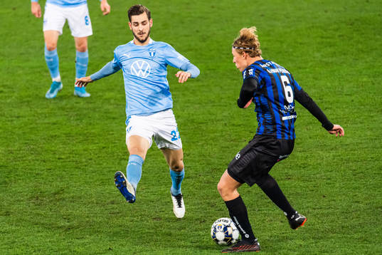 Malmö FFs Adi Nalic och Sirius Noel Hansson