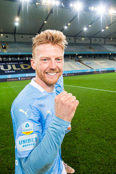 Malmö FFs Anders Christiansen jublar över SM-guldet