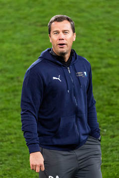 Malmö FFs sportchef Daniel Andersson jublar över SM-guldet