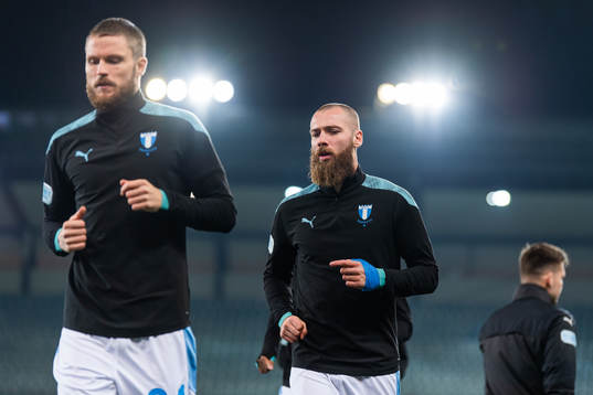 Malmö FFs Lasse Nielsen och Jo Inge Berget