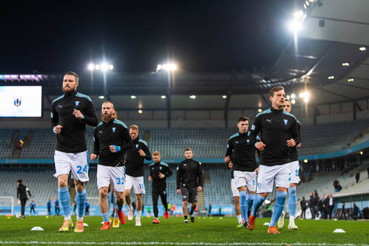 Malmö FFs Lasse Nielsen och Eric Larsson