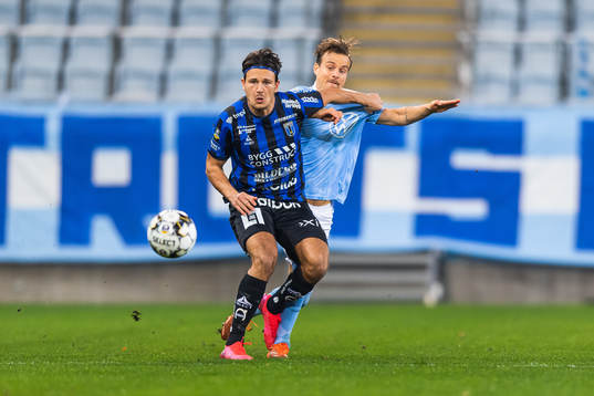 Sirius Stefano Vecchia och Malmö FFs  Eric Larsson