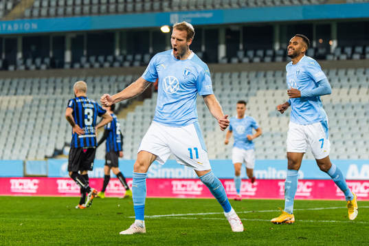 Malmö FFs  Ola Toivonen jublar