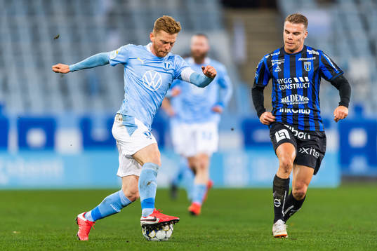 Malmö FFs  Anders Christiansen och Sirius Elias Andersson