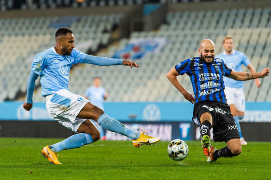 Malmö FFs  Isaac Kiese Thelin och Sirius Karl Larson