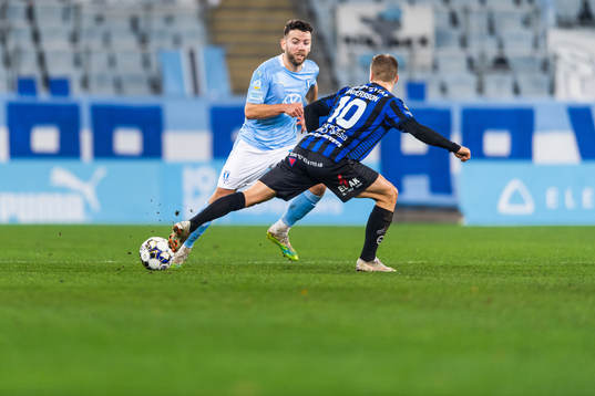 Malmö FFs  Erdal Rakip och Sirius Elias Andersson
