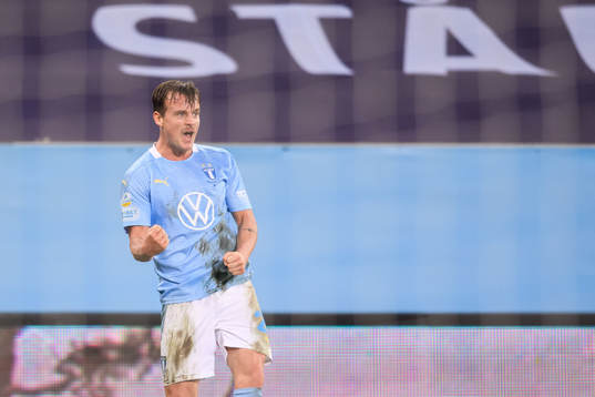 Malmö FFs Eric Larsson jublar