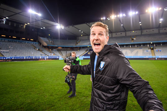 Malmö FFs Ola Toivonen jublar över SM-guldet