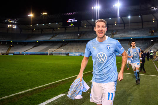 Malmö FFs Ola Toivonen jublar över SM-guldet