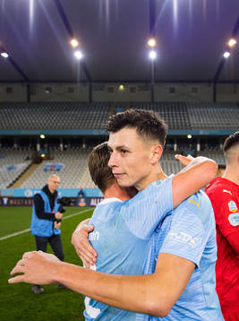 Malmö FFs Anel Ahmedhodzic jublar över SM-guldet