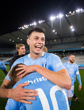 Malmö FFs Anel Ahmedhodzic jublar över SM-guldet