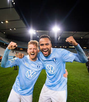 Malmö FFs Anders Christiansen och Isaac Kiese Thelin