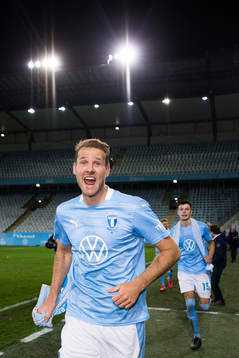 Malmö FFs Ola Toivonen jublar över SM-guldet