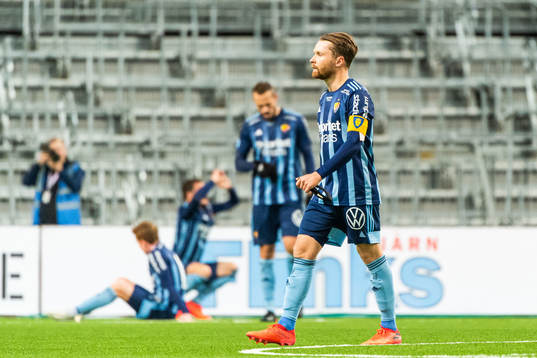 Djurgårdens Djurgårdens Jacob Une Larsson deppar