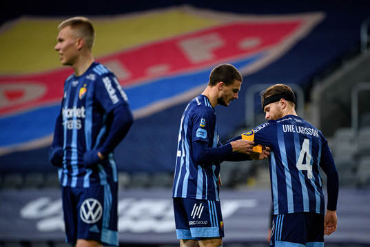 Djurgårdens Jonathan Augustinsson , Erik Berg och Jacob