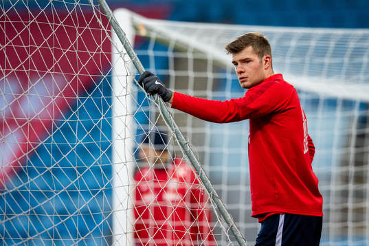 Alexander Sørloth of the Norwegian national football team