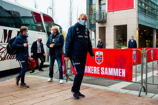 Lars Lagerbäck, head coach of the Norwegian national