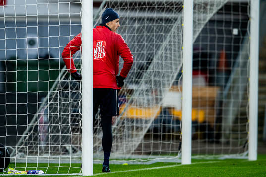 Goalkeeper Rune Almenning Jarstein of the Norwegian