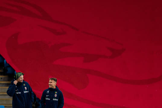 Erling Braut Haaland and Leo Skiri Østigård of the