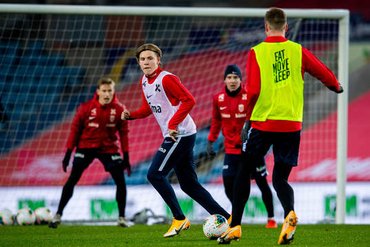 Jens Petter Hauge of the Norwegian national football team