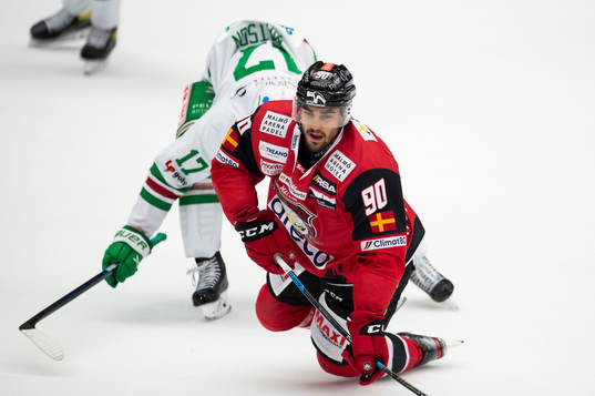 Malmö Redhawks Joe Veleno faller på knä