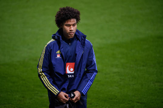 Jens-Lys Cajuste of the Swedish national football team