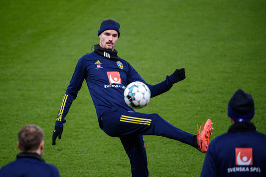 Mikael Lustig of the Swedish national football team