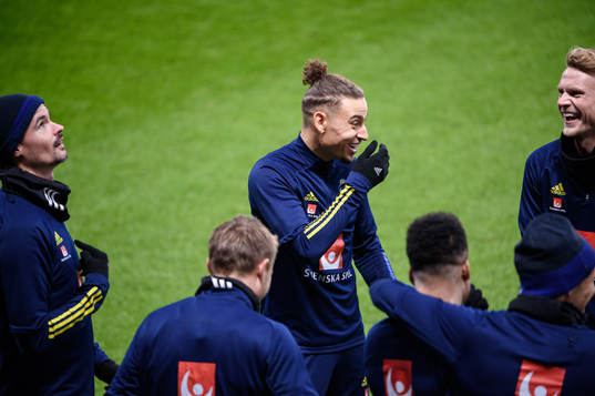 Jordan Larsson of the Swedish national football team
