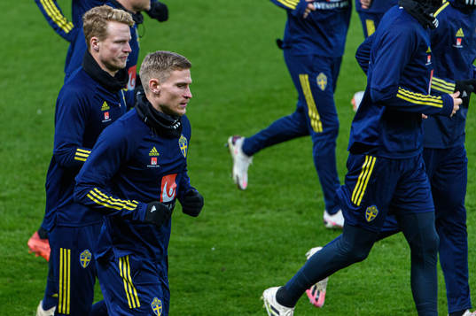 Carl Starfelt of the Swedish national football team