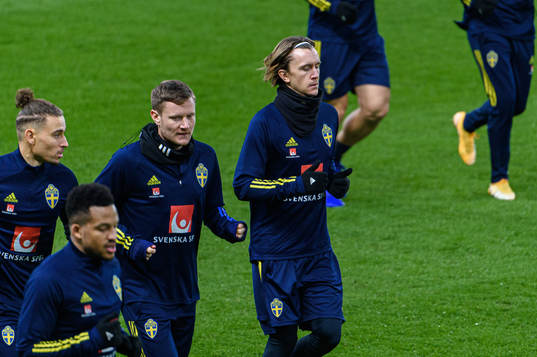 Kristoffer Olsson of the Swedish national football team