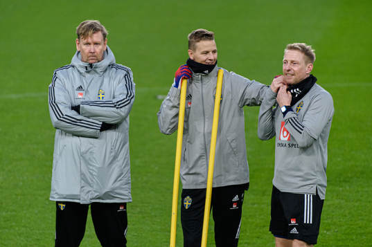 Assistant coach Peter Wettergren, Goalkeeper coach Maths