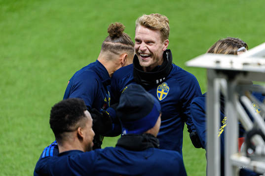 Oscar Hiljemark of the Swedish national football team