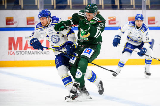 Leksands Peter Cehlarik och Färjestads Joakim Nygård