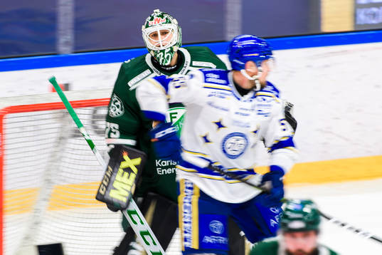Färjestads målvakt Arvid Holm